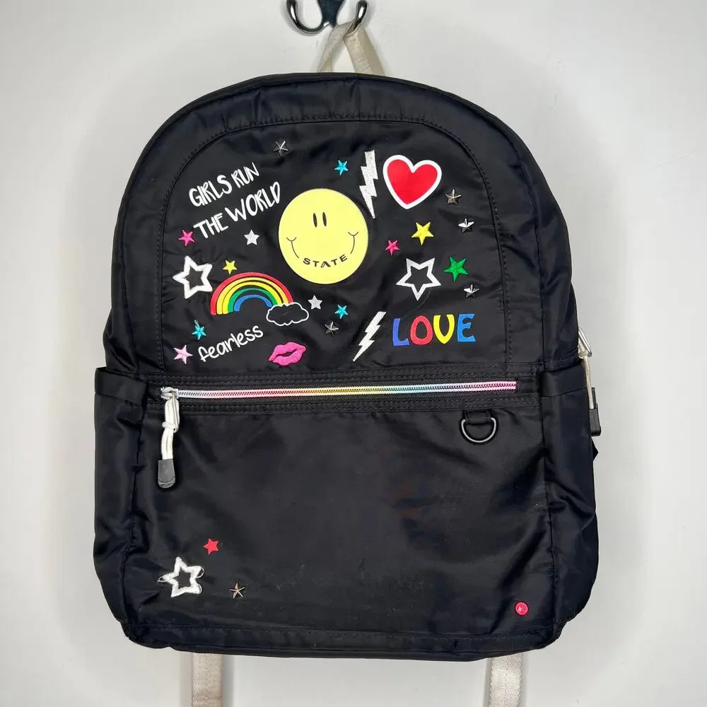 State Kane Smiley Kids Girl Power Backpack